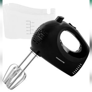 Ovente Black Electric Hand Mixer